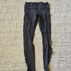 Gray Textured Lululemon Leggings